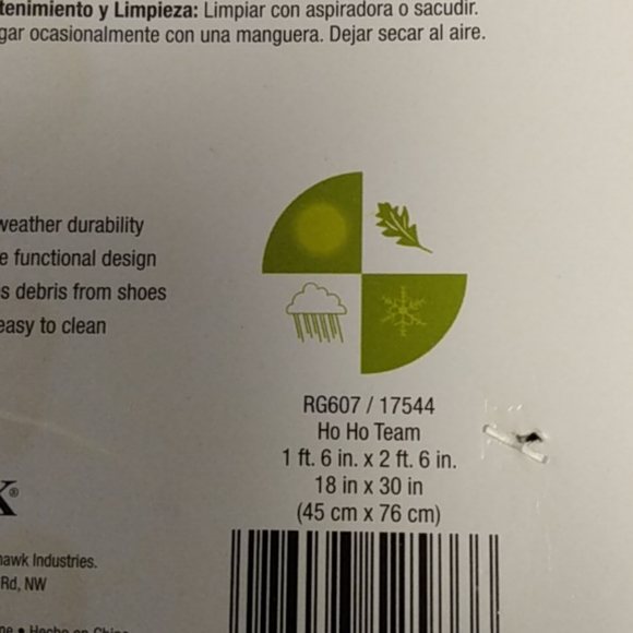 Christmas recycled Rug - Picture 4 of 4